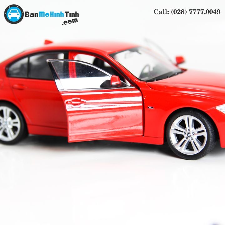 MÔ HÌNH BMW 335i RED 1:24 WELLY- 24039