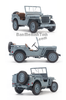 Mô hình xe Jeep 1941 Willys Convertible 1:18 Welly