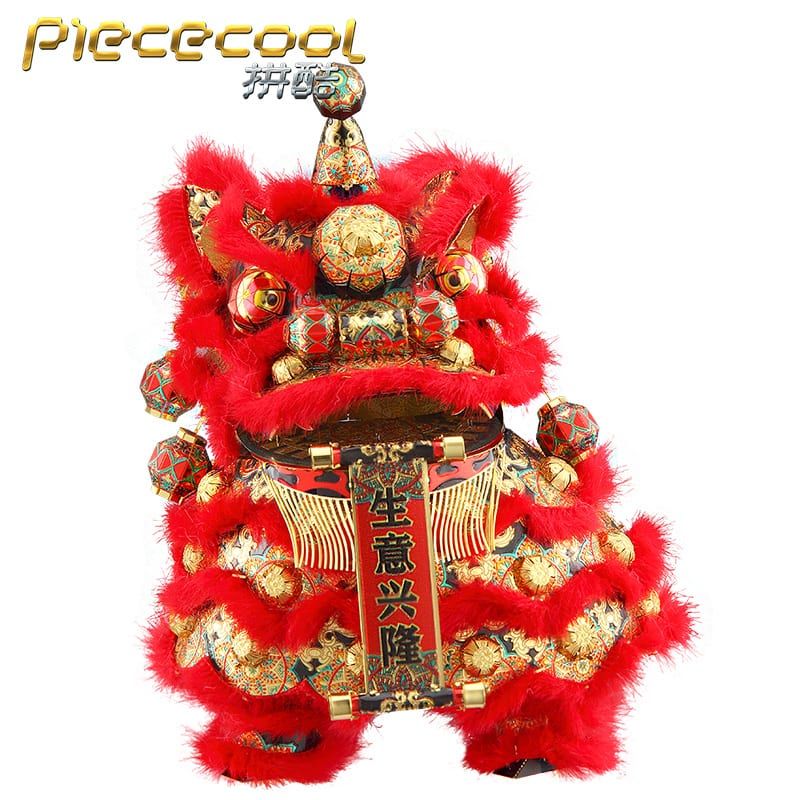 Mô hình kim loại lắp ráp 3D Dancing Lion (Con Lân) - Piececool