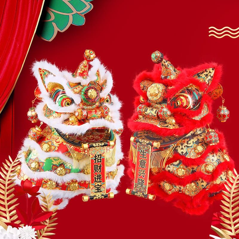 Mô hình kim loại lắp ráp 3D Dancing Lion (Con Lân) - Piececool