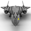 Bộ đồ chơi mô hình lắp ráp Máy bay trinh sát quân sự SR-71 Blackbird Wange