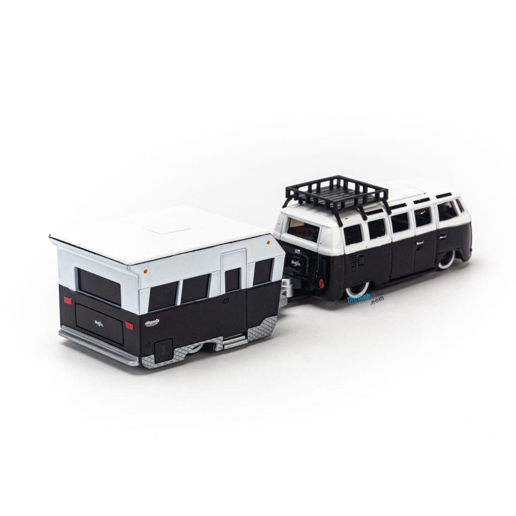 Mô hình xe Volkswagen Van Samba Bus + Alameda Trailer Set 1:64 Maisto - 20-15940+20-15007
