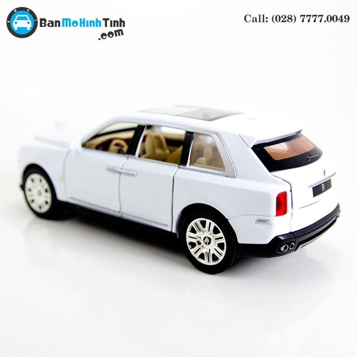 MÔ HÌNH ROLLS ROYCE CULLINAN WHITE 1:24 XLG
