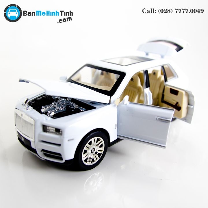 MÔ HÌNH ROLLS ROYCE CULLINAN WHITE 1:24 XLG