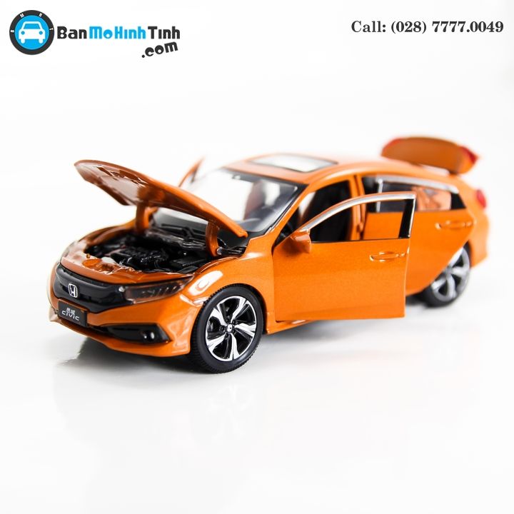 MÔ HÌNH HONDA CIVIC ORANGE 1:32 JACKIE KIM