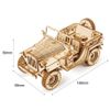 Mô hình gỗ lắp ráp 3D Army Field Car (Xe Jeep Quân Sự) (Wood Color) Robotime MC701 - WP034