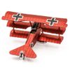 Mô hình kim loại lắp ráp 3D Fokker DR.I Triplane (Máy Bay Tiêm Kích Fokker) (Red) - Metal Head MP928