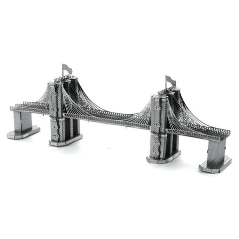Mô hình kim loại lắp ráp 3D Brooklyn Bridge (Cầu Brooklyn) (Silver) – Metal Works MP008