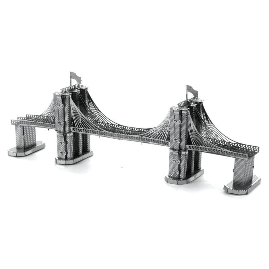Mô hình kim loại lắp ráp 3D Brooklyn Bridge (Cầu Brooklyn) (Silver) – Metal Works MP008