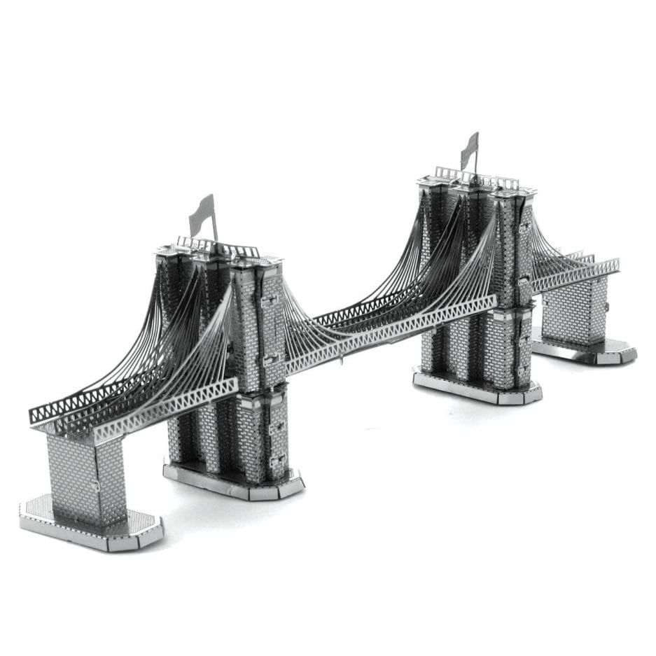 Mô hình kim loại lắp ráp 3D Brooklyn Bridge (Cầu Brooklyn) (Silver) – Metal Works MP008
