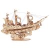 Mô hình gỗ lắp ráp 3D The Sailing Ship (Tàu Buồm) (Wood Color) - Robotime TG305 - WP138