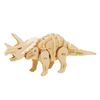 Mô hình gỗ lắp ráp 3D Robotic Triceratops (Khủng Long Ba Sừng) (Wood Color) - Robotime  D430 - WP037