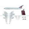  Mô hình máy bay lắp ráp có đèn led Qatar Airways Airbus A380 47cm Everfly 