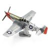 Mô hình kim loại lắp ráp 3D Mustang Sweet Arlene P-51D (Tiêm Kích P-51D) (Red, Green, Silver) - Metal Head MP930