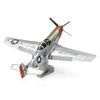Mô hình kim loại lắp ráp 3D Mustang Sweet Arlene P-51D (Tiêm Kích P-51D) (Red, Green, Silver) - Metal Head MP930