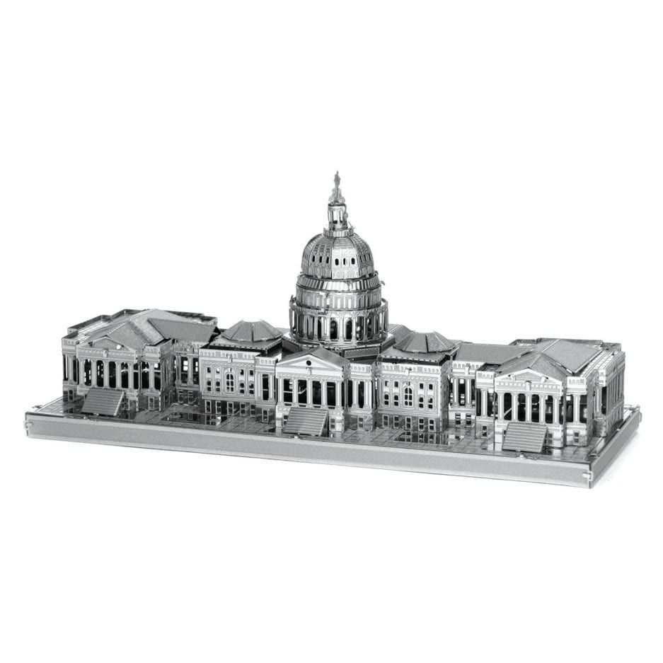Mô hình kim loại lắp ráp 3D US Capitol (Tòa Nhà Quốc Hội Mỹ) (Silver) – Metal Works MP014