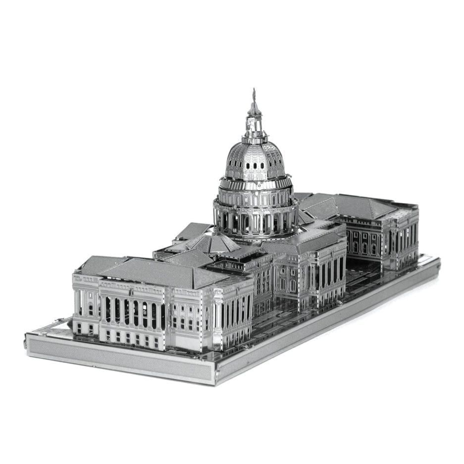 Mô hình kim loại lắp ráp 3D US Capitol (Tòa Nhà Quốc Hội Mỹ) (Silver) – Metal Works MP014