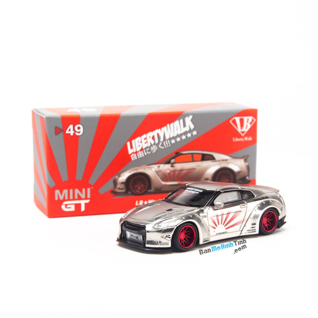 Mô hình xe Nissan GT-R R35 2009 Liberty Walk LB Works 1:64 MiniGT