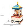 Mô hình gỗ lắp ráp 3D Merry Go Round Music Box (Hộp Nhạc Vòng Xoay Ngựa Gỗ) (Mixed Color) - Robotime AM304 - WP012