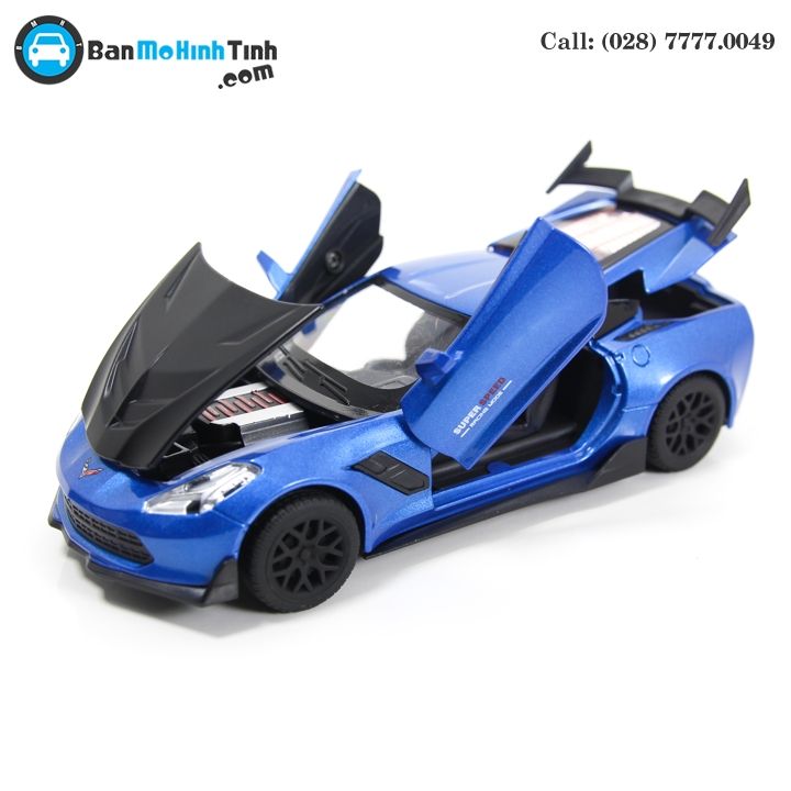 MÔ HÌNH CHELVOLET CORVETTE ZR1 BLUE 1:32 TYMODELS