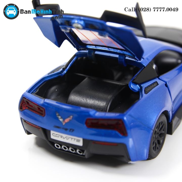MÔ HÌNH CHELVOLET CORVETTE ZR1 BLUE 1:32 TYMODELS