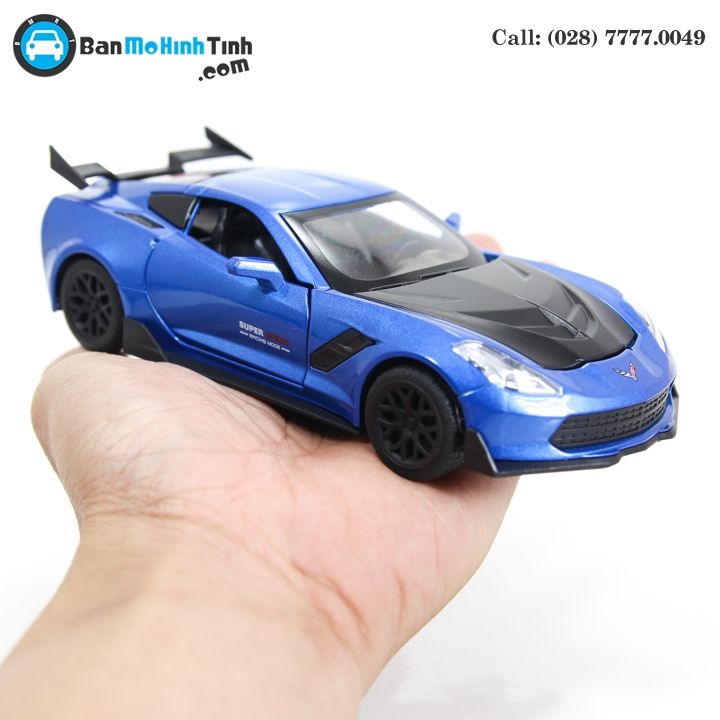 MÔ HÌNH CHELVOLET CORVETTE ZR1 BLUE 1:32 TYMODELS