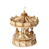 Mô hình gỗ lắp ráp 3D Merry Go Round (Vòng Xoay Ngựa Gỗ) (Wood Color) - Robotime TG404