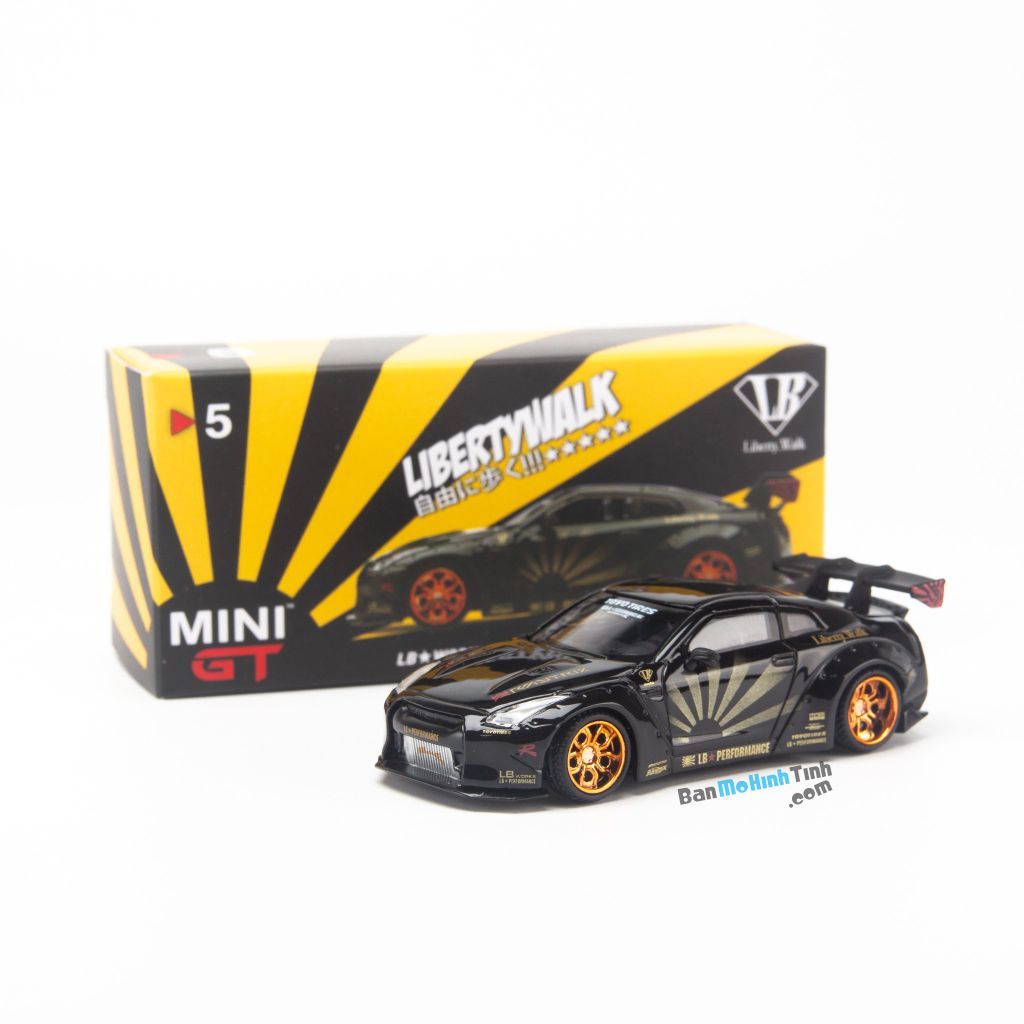 Mô hình xe Nissan GT-R R35 2009 Liberty Walk LB Works 1:64 MiniGT