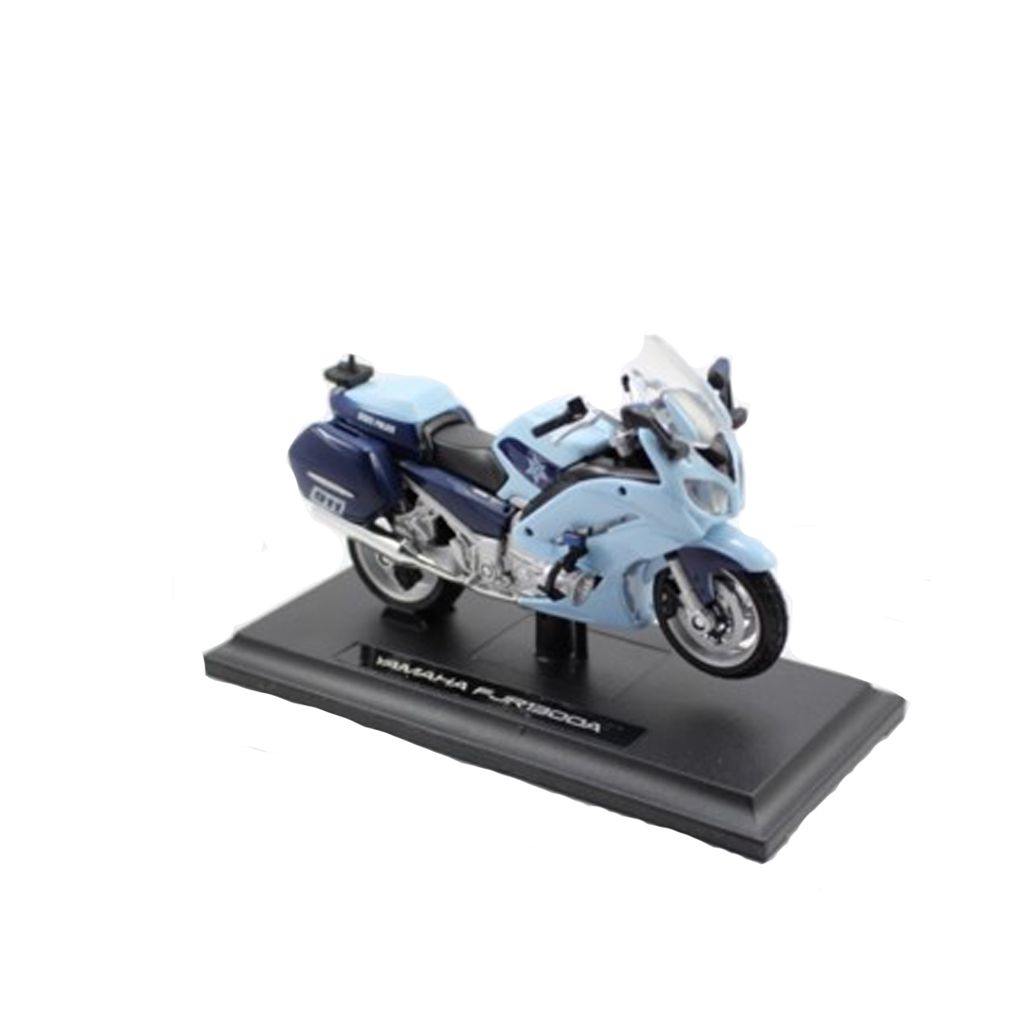 Mô hình xe mô tô Yamaha FJR 1300 Police Blue 1:18 Maisto