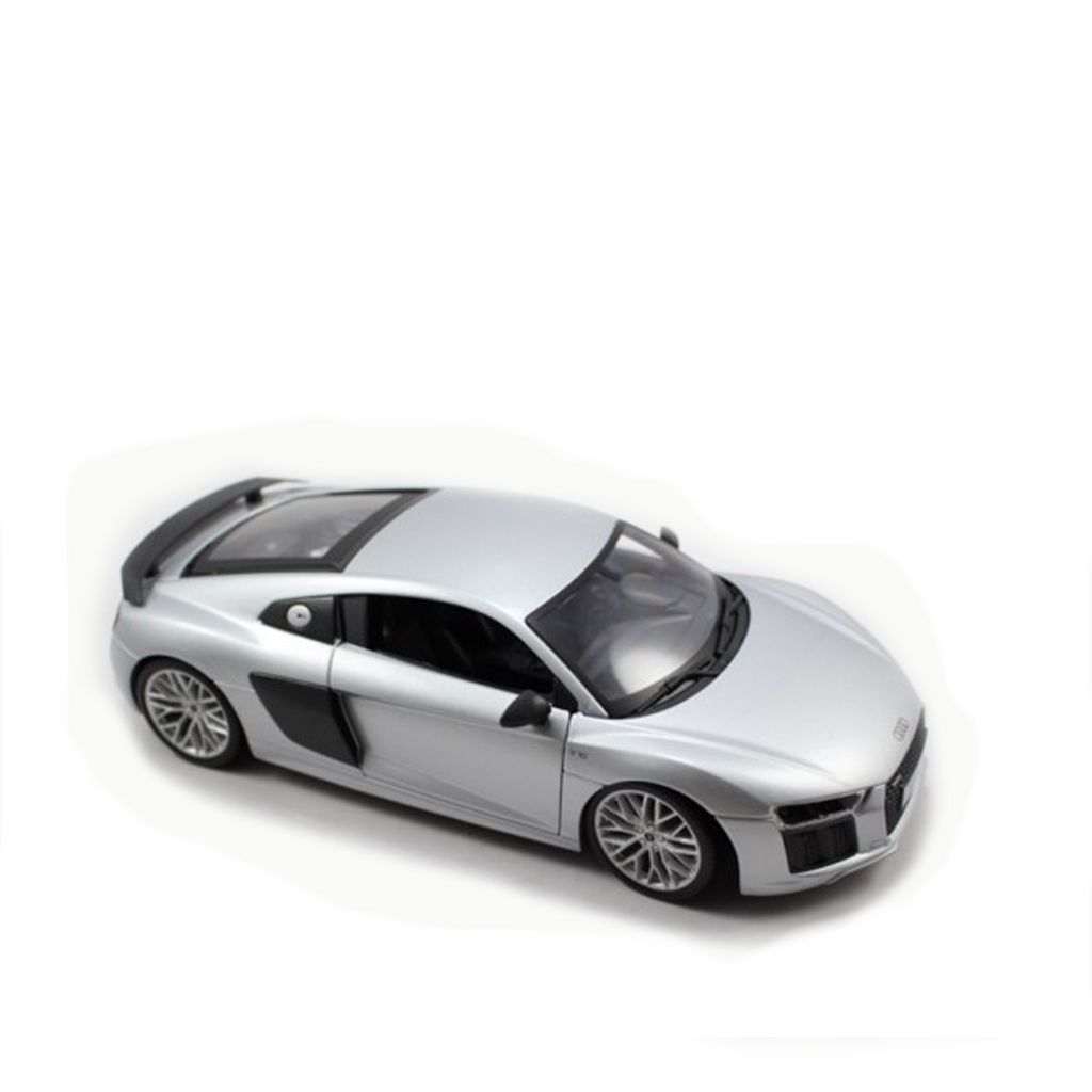 Mô hình xe Audi R8 V10 Plus Silver 1:18 Maisto