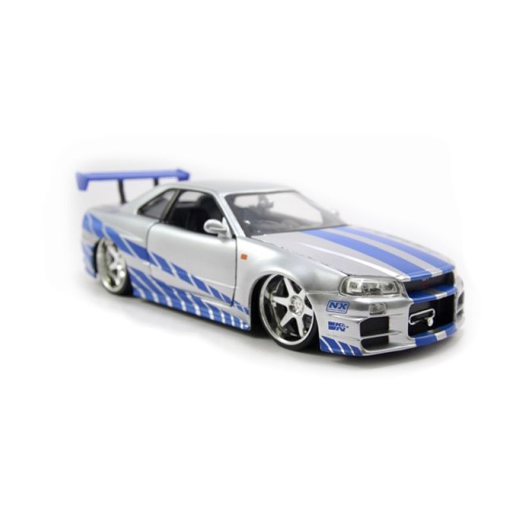 Mô hình xe Brian Nissan Skyline GT-R R34 Jada-MH 97158 1:24 Jada