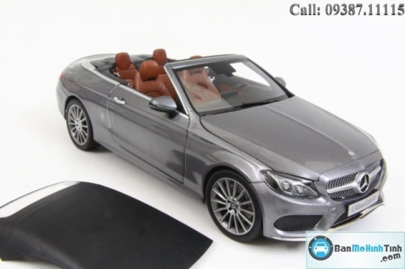MÔ HÌNH MERCEDES-BENZ C-KLASSE CABRIOLET GREY 1:18 ISCALE