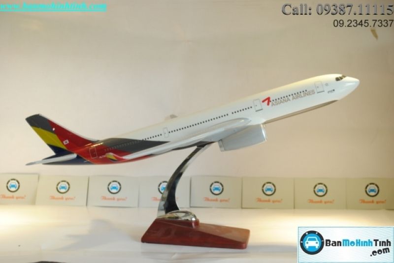 MÔ HÌNH MÁY BAY ASIANA AIRLINE A330 49CM