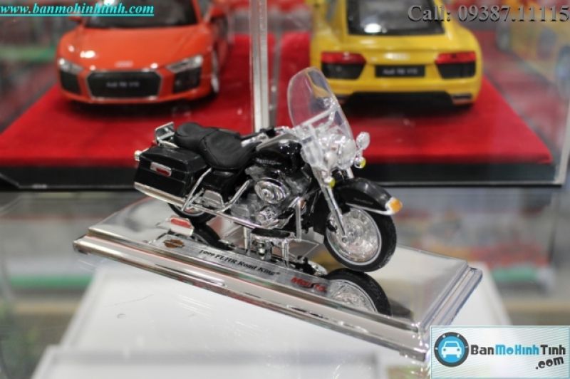 Mô hình xe mô tô Harley - Davidson FLHR Road King 1999 Black 1:18 Maisto