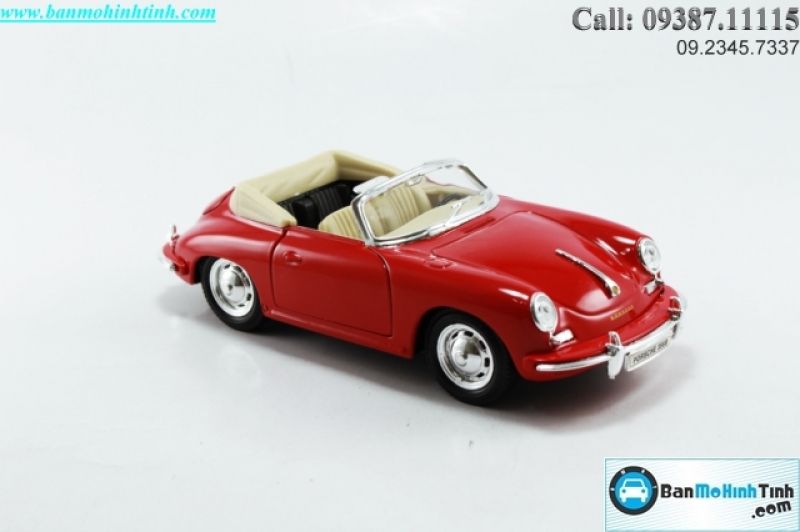  Mô hình xe Porsche 356B Red 1:24 Welly 