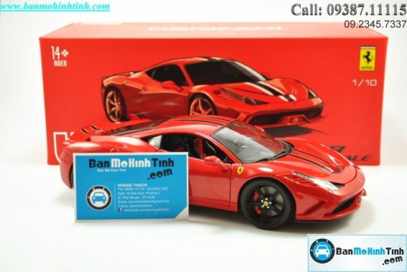  Mô hình xe Ferrari 458 Special Red Limited Edition 1:18 Bburago Signature 