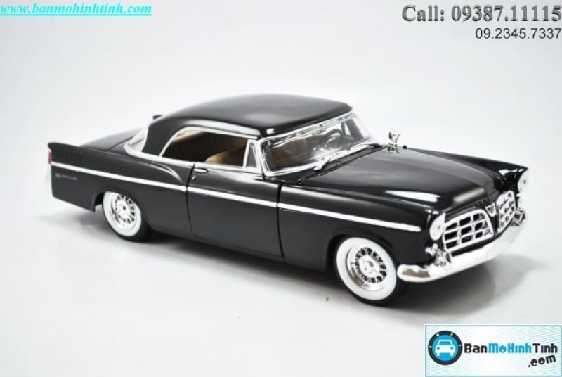 Mô hình xe Chrysler 300B - 1956 Black 1:18 Maisto