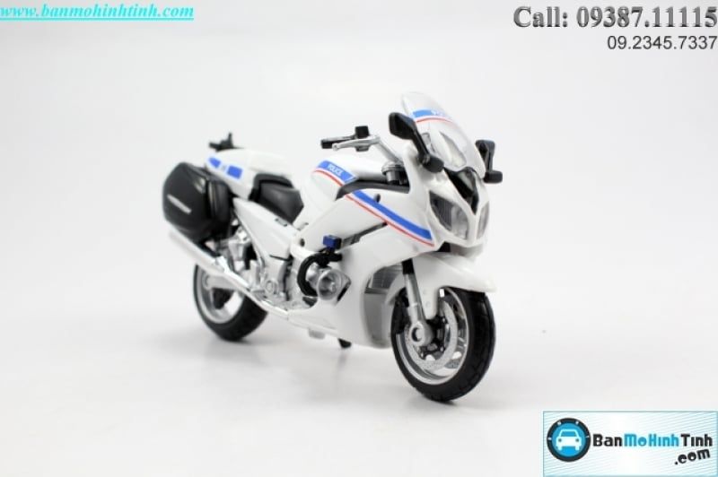 MÔ HÌNH YAMAHA FJR 1300 POLICE WHITE BLUE 1:18 MAISTO