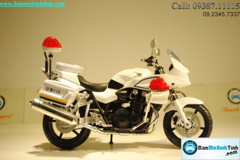  Mô hình xe mô tô  Honda CB1300 SB Police 1:12 Joycity 
