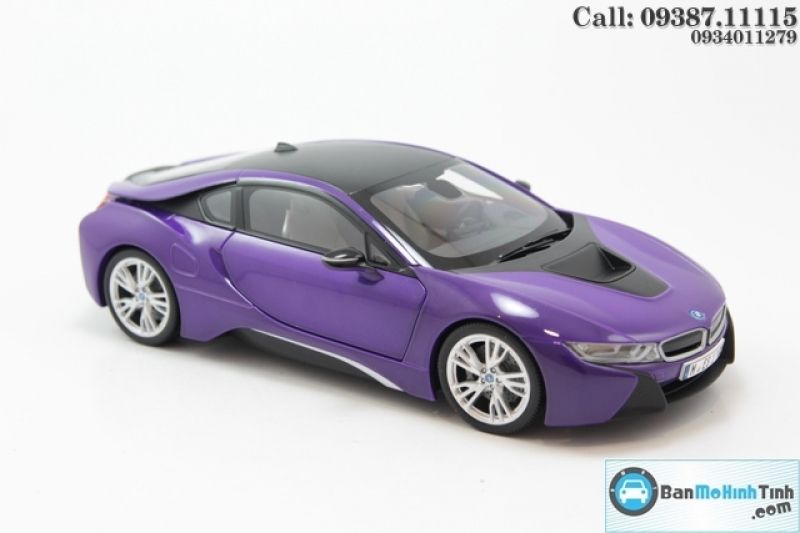 MÔ HÌNH BMW I8 PURPLE 1:18 PARAGON