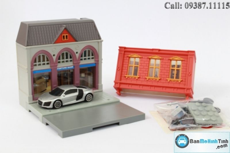 MÔ HÌNH DIORAMA BANK - AUDI R8 V10 1:64 UNI (614010)