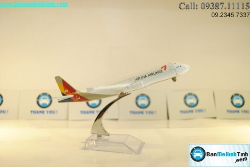 MÔ HÌNH MÁY BAY A320 ASIANA AIRLINES EVERFLY 16CM
