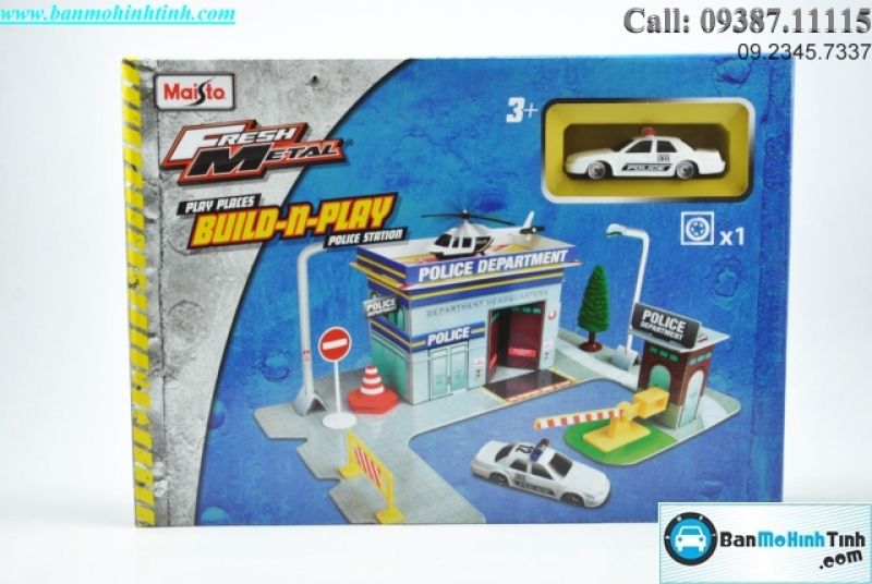 MÔ HÌNH PAPER PLAYSET POLICE STATION ASST.2 MAISTO