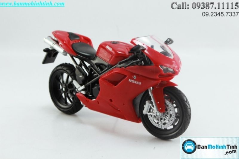  Mô hình xe mô tô  Ducati 1198 Red 1:12 Newray 