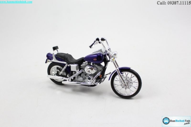  Mô hình xe mô tô Harley - Davidson Fxdwg Dyna Wide Glide 2001 1:18 Maisto 