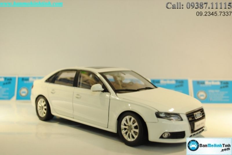  Mô hình xe Audi A4L 2013 White 1:18 Paudi 