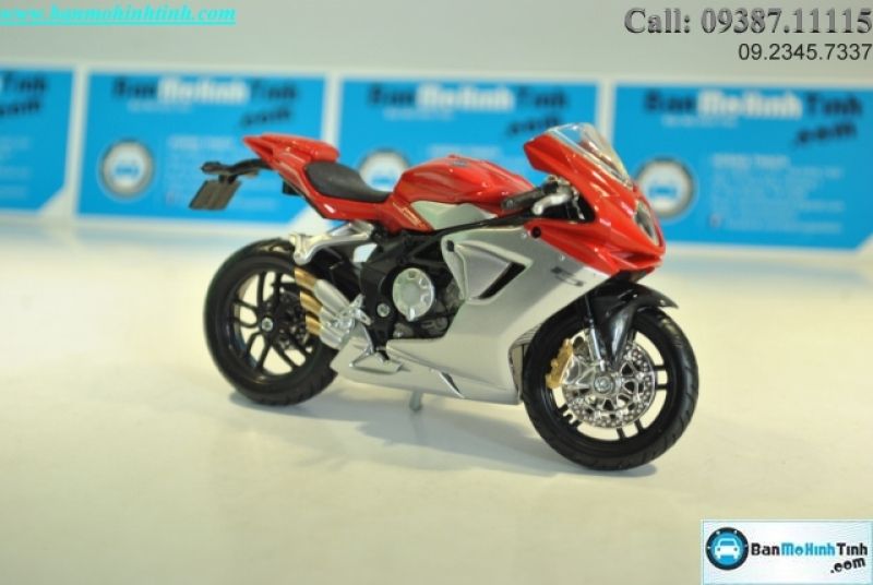  Mô hình xe mô tô  MV Agusta F3 Red 1:18 Burago 