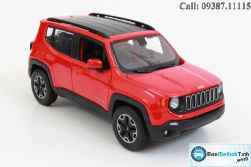  Mô hình xe Jeep Renegade Red 1:24 Maisto 