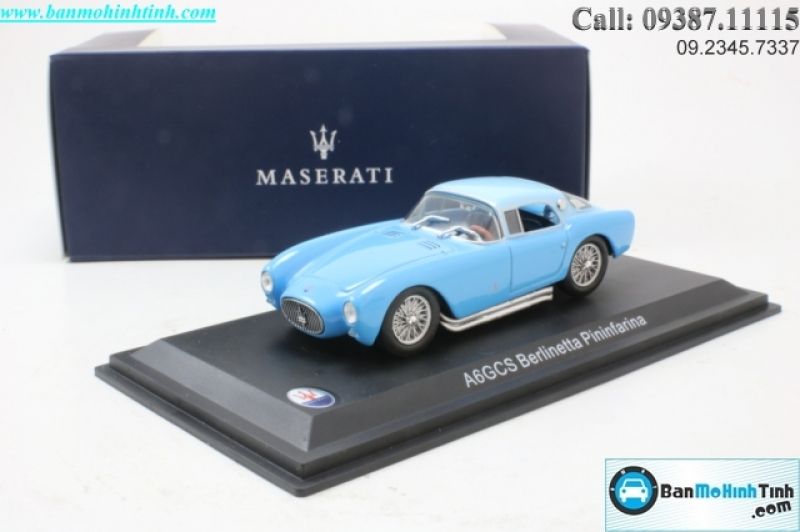  Mô hình xe Maserati A6GCS Berlinetta Pininfarina Blue 1:43 Dealer 