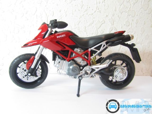  Mô hình xe mô tô  Ducati Hypermotard Red 1:12 - Joycity 